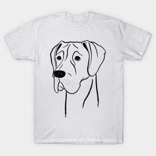 Great Dane (Black and White) T-Shirt